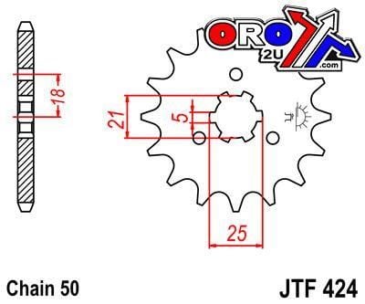 FRONT SPROCKET JTF424.17 JT