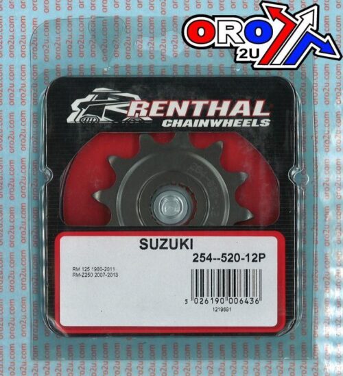 FRONT SPROCKET RENTHAL 254, SUZUKI 254–520-12P, 254–520-12P