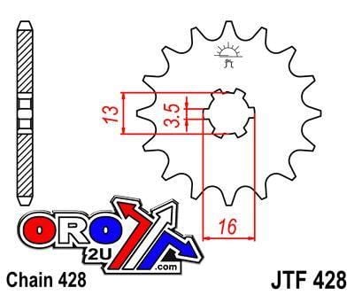 FRONT SPROCKET JTF428.16 JT