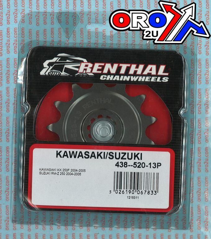 FRONT SPROCKET RENTHAL 438, KAWASAKI/SUZUKI 438--520-13P - Image 3