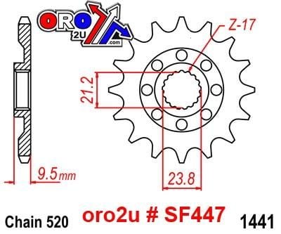 FRONT SPROCKET 1441 RAPTOR LIGHT & SELF CLEANING 10B-441-13 - Image 5