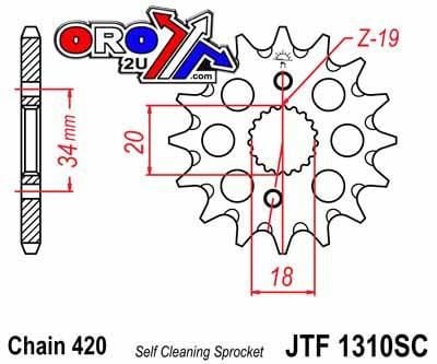 FRONT SPROCKET JTF1310.14SC