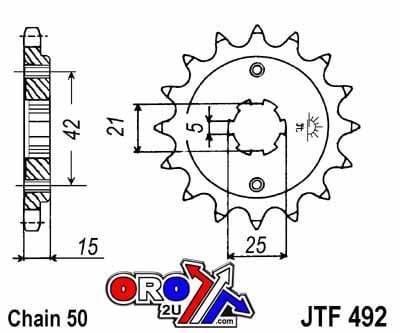 FRONT SPROCKET JTF492.14 JT