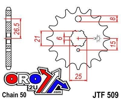 FRONT SPROCKET JTF509.15 JT