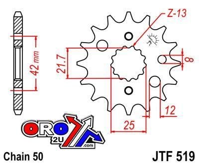 FRONT SPROCKET JTF519.16 JT