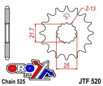 FRONT SPROCKET JTF520.14 JT