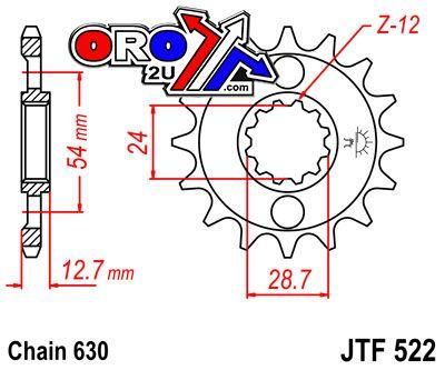 FRONT SPROCKET JTF522.15 JT