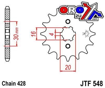 FRONT SPROCKET JTF548.13 JT - Image 3
