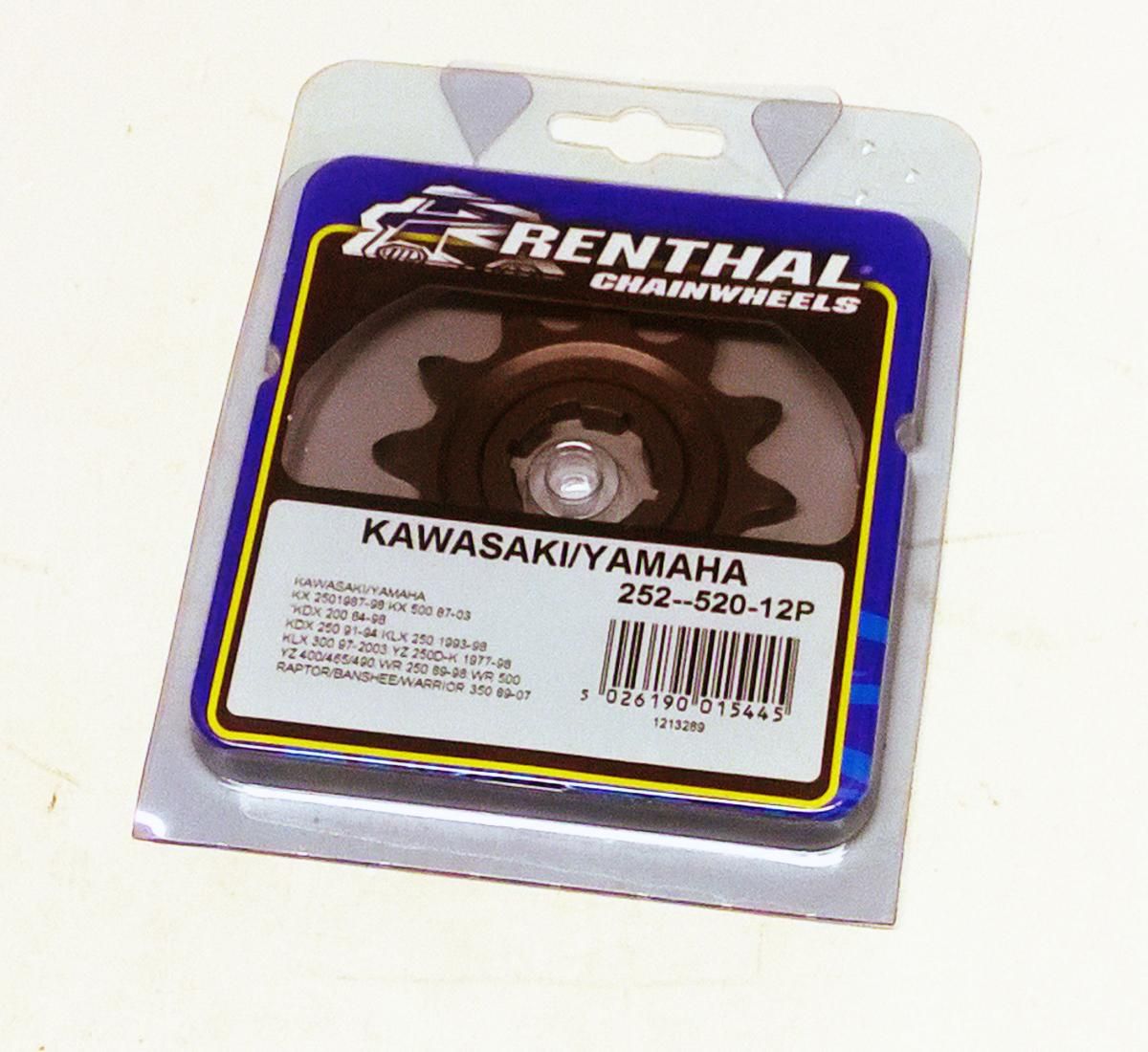 FRONT SPROCKET RENTHAL 252, KAWASAKI/YAMAHA 252-520-12 - Image 2