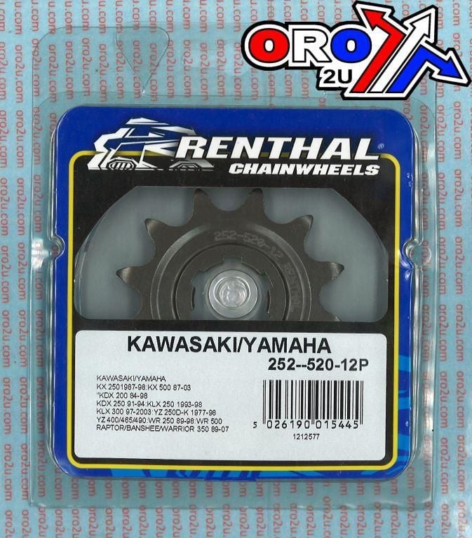 FRONT SPROCKET RENTHAL 252, KAWASAKI/YAMAHA 252-520-12 - Image 4