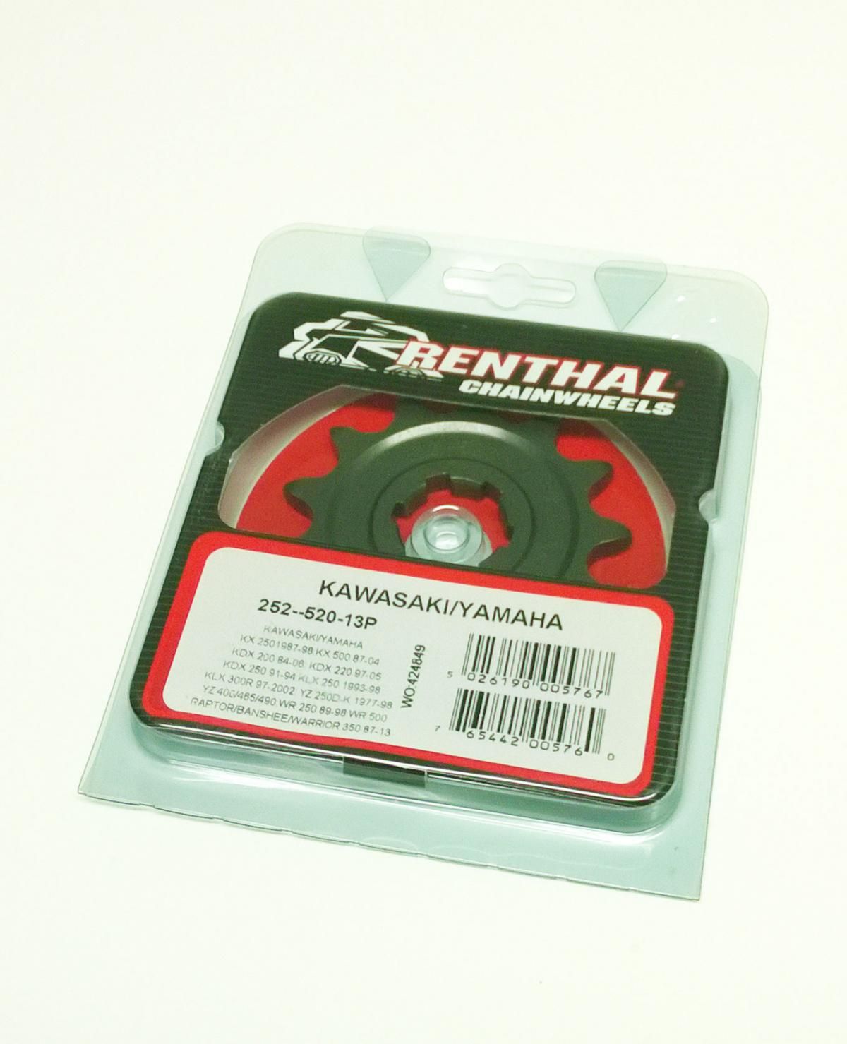 FRONT SPROCKET RENTHAL 252, KAWASAKI/YAMAHA 252-520-13, 252--520-13P