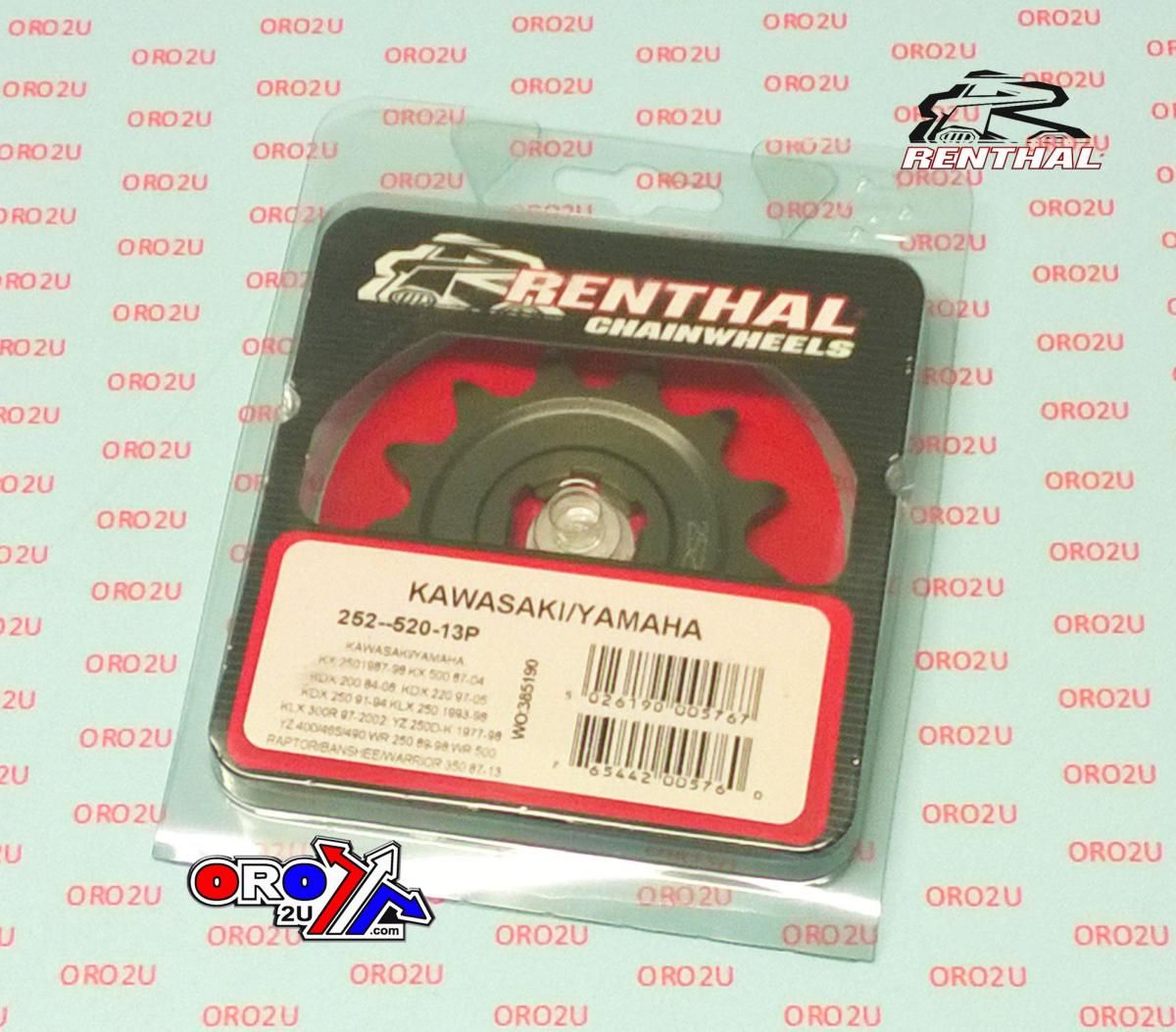 FRONT SPROCKET RENTHAL 252, KAWASAKI/YAMAHA 252-520-13, 252--520-13P - Image 3