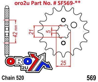 FRONT SPROCKET JTF569.14 JT JF569.14