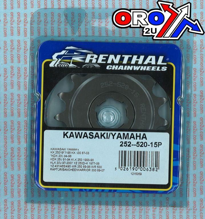 FRONT SPROCKET RENTHAL 252, KAWASAKI/YAMAHA 252--520-15P - Image 5