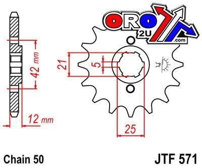 FRONT SPROCKET JTF571.16 JT