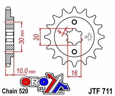 FRONT SPROCKET JTF711.13 JT - Image 4