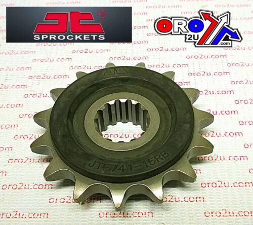 FRONT SPROCKET JTF741.15RB JT, OE Rubber Cushioned