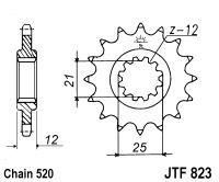 FRONT SPROCKET RENTHAL 295, HUSABERG 295–520-14P, 295–520-14P