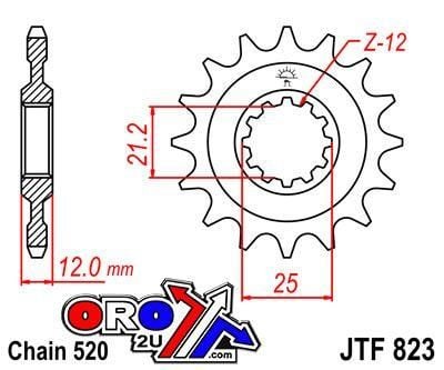 FRONT SPROCKET JTF823.15 JT - Image 4