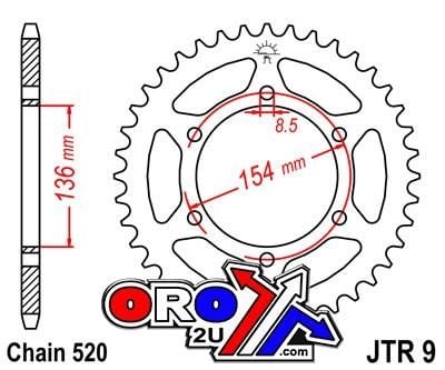 REAR SPROCKET JTR9.47 JT 520