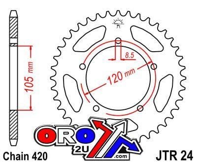 REAR SPROCKET JTR24.50 JT 420 - Image 2