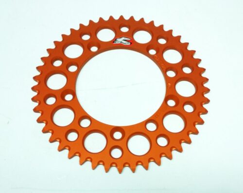 REAR SPROCKET ALLOY RENTHAL, ULTRALITE 192U-420-47GPOR ORANGE, 192U
