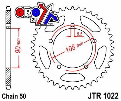 REAR SPROCKET JTR1022.40 JT