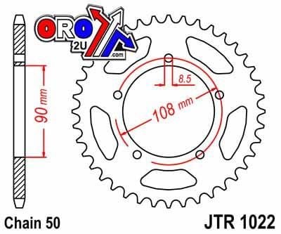 REAR SPROCKET JTR1022.42 JT