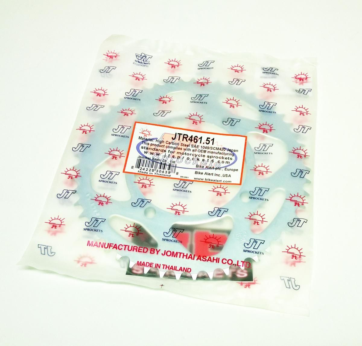 REAR SPROCKET STEEL 461 4-HOLE SILVER JTR461.51 - Image 3