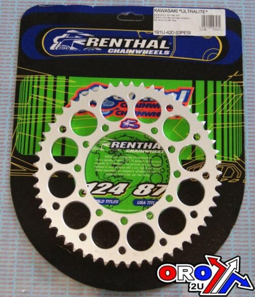 REAR SPROCKET ALLOY SI RENTHAL, ULTRALITE 191U-420-53GESI SILVER