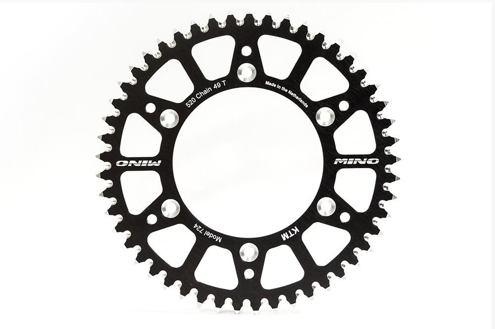 MINO REAR SPROCKET ALLOY BLK 4-HOLE, MINO 25-691-420-54 - Image 2