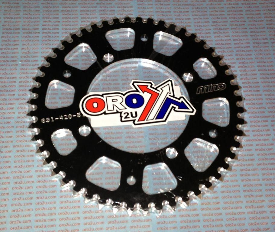 MINO REAR SPROCKET ALLOY BLK 4-HOLE, MINO 25-691-420-56 JTR461, JTA461