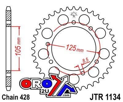 REAR SPROCKET JTR1134.50 JT BLACK