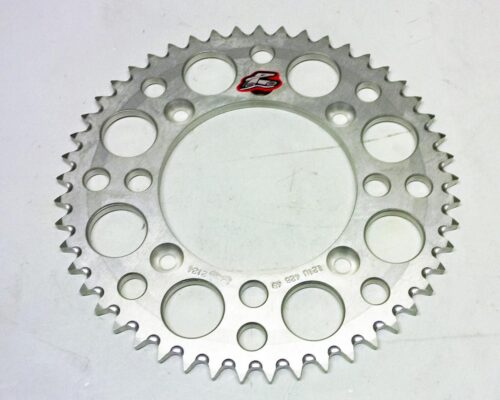 REAR SPROCKET ALLOY RENTHAL, ULTRALITE 121U-428-49GPSI SILVER, SUZUKI, YAMAHA