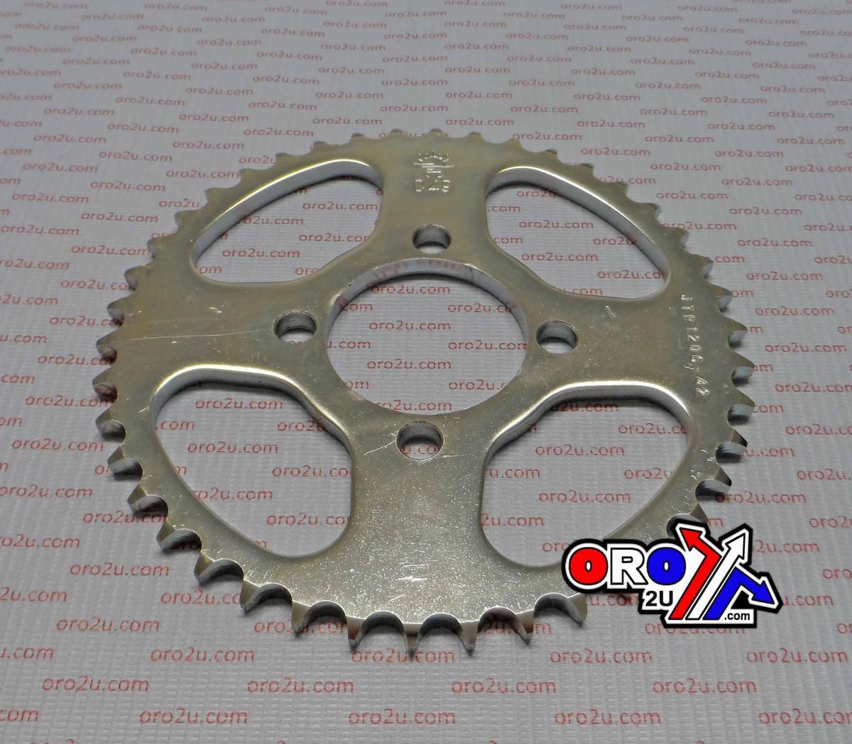 REAR SPROCKET JTR1206.42 STEEL SILVER, SILVER