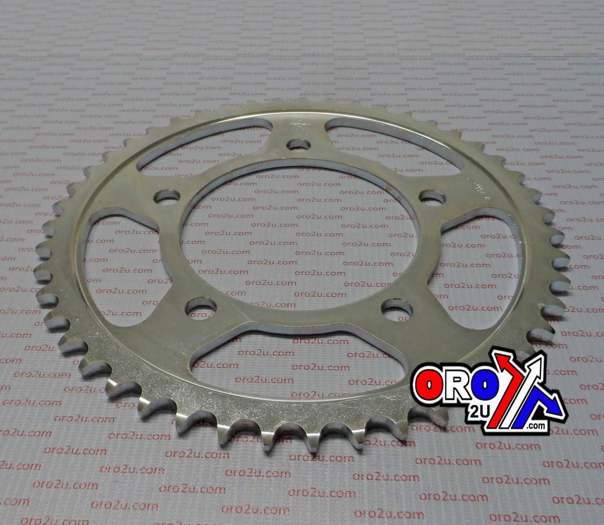 REAR SPROCKET STEEL JTR1304.47 SILVER, HONDA ROAD CHAIN TYPE 50