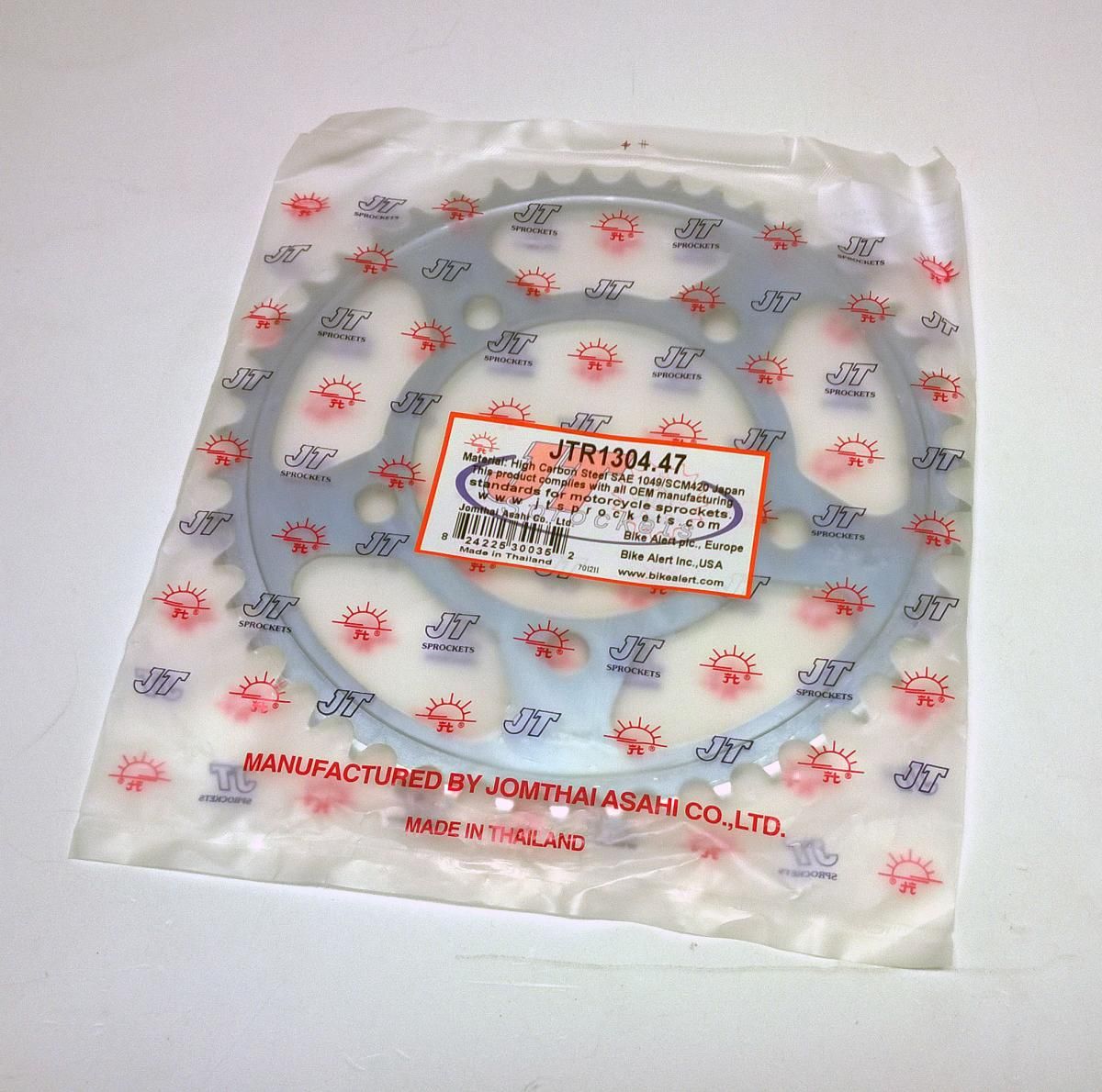 REAR SPROCKET STEEL JTR1304.47 SILVER, HONDA ROAD CHAIN TYPE 50 - Image 3