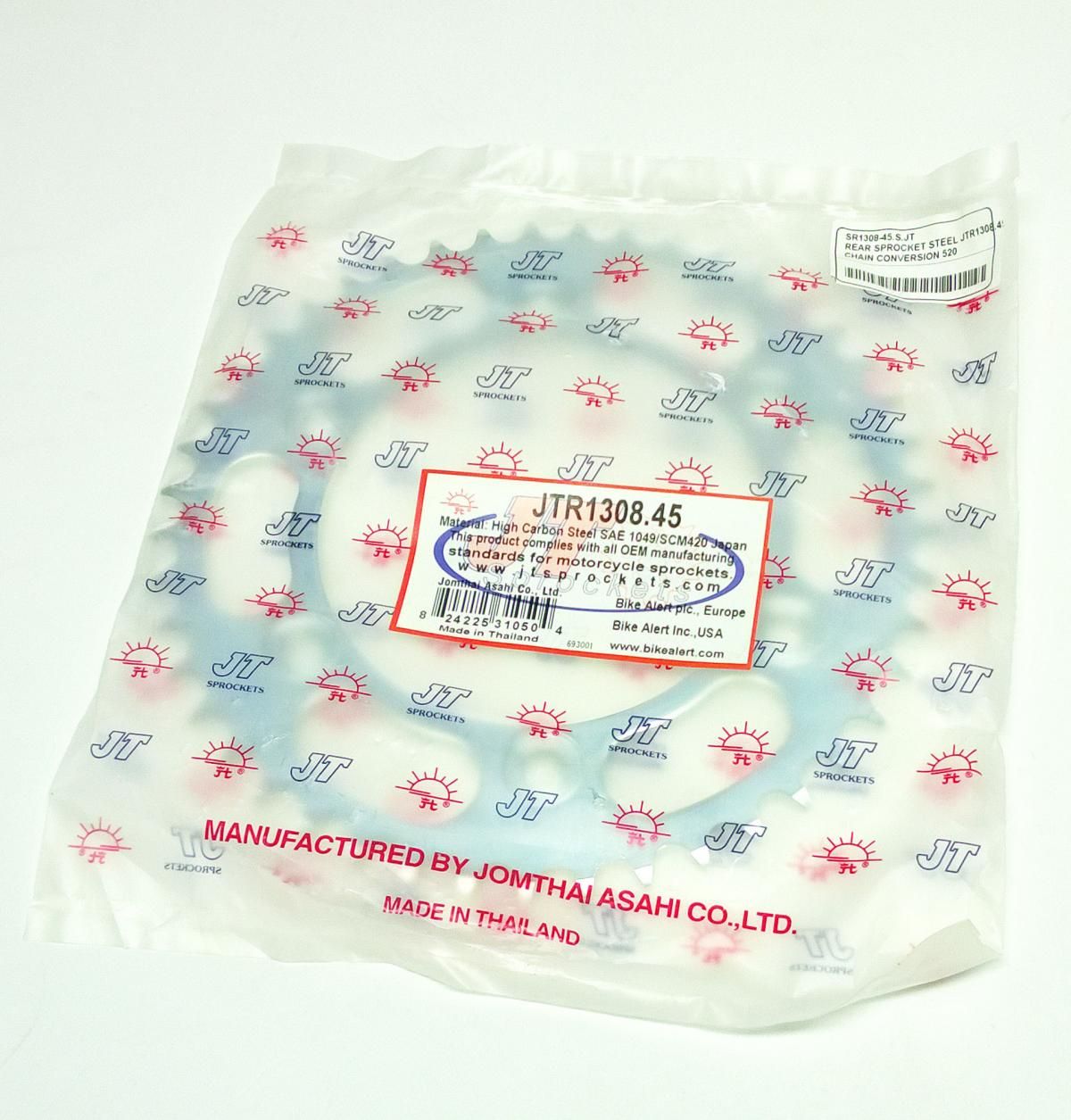 REAR SPROCKET STEEL JTR1308.45, CHAIN CONVERSION 520, HONDA ROAD - Image 4