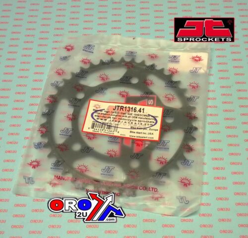 REAR SPROCKET JTR1316.41 BLACK STEEL, HONDA ROAD