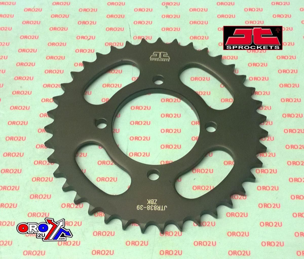 REAR SPROCKET JTR838.39 STEEL BLACK, HONDA ROAD - Image 2