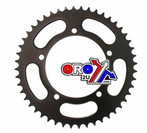 REAR SPROCKET STEEL 464 5-HOLE BLACK, KAWASAKI KX60, [JTR464.48]