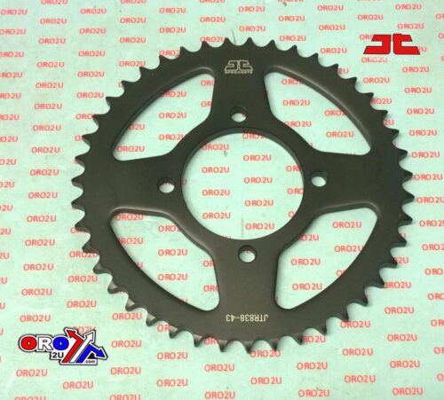 REAR SPROCKET JTR838.43 STEEL BLACK, HONDA ROAD