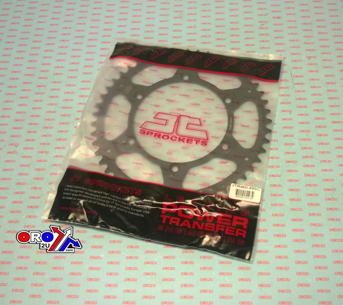 REAR SPROCKET STEEL BLK JTR460, LIGHTWEIGHT SELF-CLEANING, JTR460.49SC, JTR46049SC - Image 2