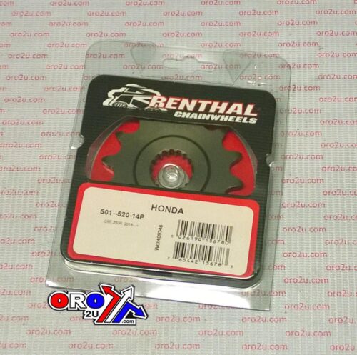 FRONT SPROCKET RENTHAL HONDA CRF250R 18, RENTHAL 501–520-14P, 501–520-14P