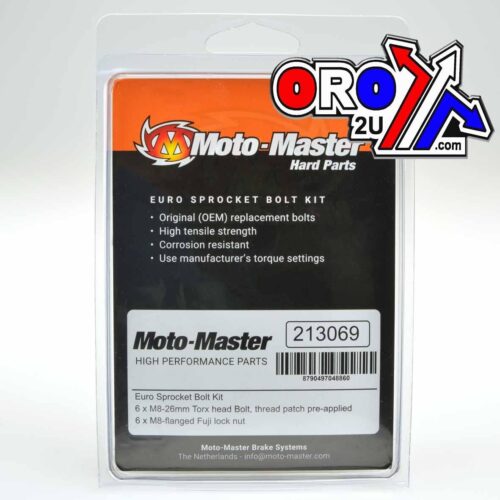 SPROCKET BOLT SET/6 8×26 TORX, MOTO-MASTER 213069