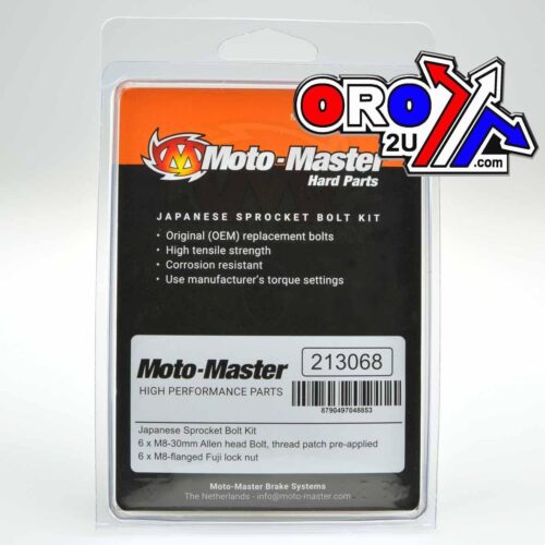 SPROCKET BOLT SET/6 8×30 ALLEN, MOTO-MASTER 213068