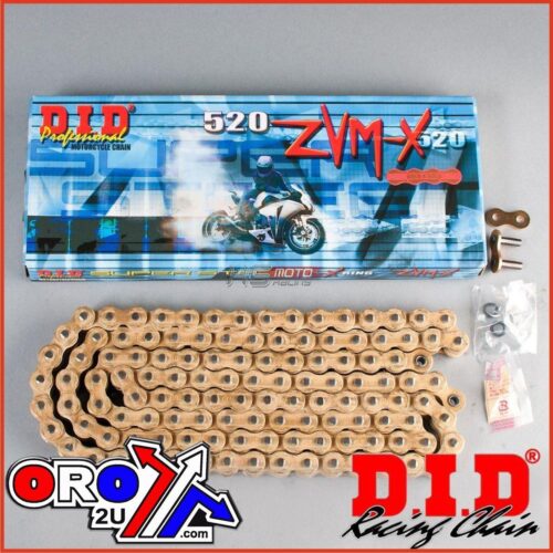 DID 520ZVM-X GOLD CHAIN 100L ZJ, DID520ZVMXGG100, 3012440, ROAD, MC
