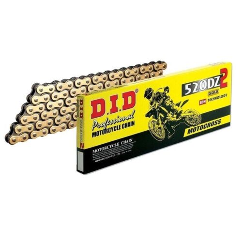 DID 520DZ2 HD MX CHAIN 120L, GOLD&BLACK LINKS, DID520DZGB120