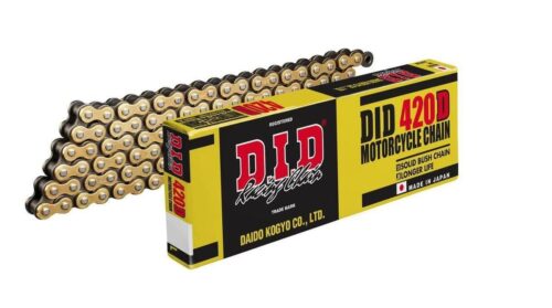 DID 420D CHAIN 116L G&B (RJ), GOLD & BLACK LINKS, DID420DGB116