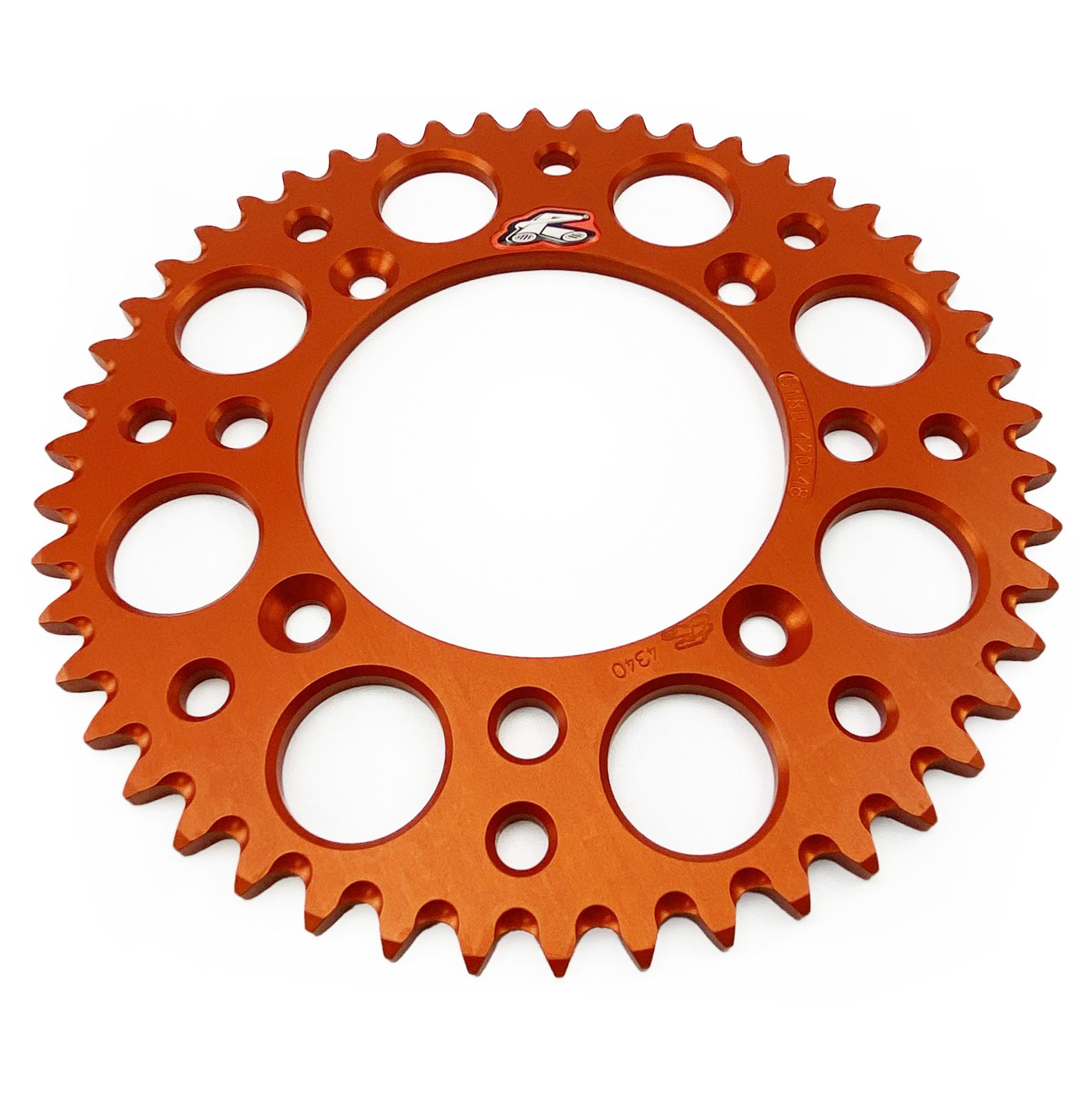 REAR SPROCKET ORANGE ALLOY RENTHAL 48T, 2025 GASGAS/HUSQVARNA/KTM, ULTRALITE 518U-420-48GPOR - Image 2